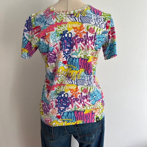 Zoo York - Colorful T-Shirt with Grafiti Design - Picture 1 of 5